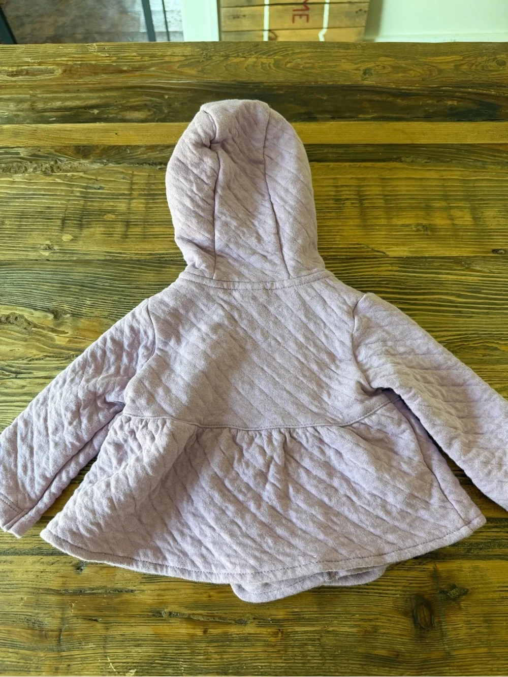 Carter’s 6 MONTHS Quilted Hooded Coat - Light Purple
